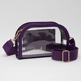 Faux Leather Crossbody Camera Bag
