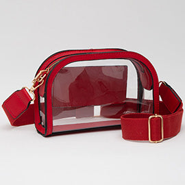 Faux Leather Crossbody Camera Bag