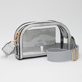 Faux Leather Crossbody Camera Bag
