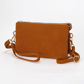 Faux Suede Crossbody