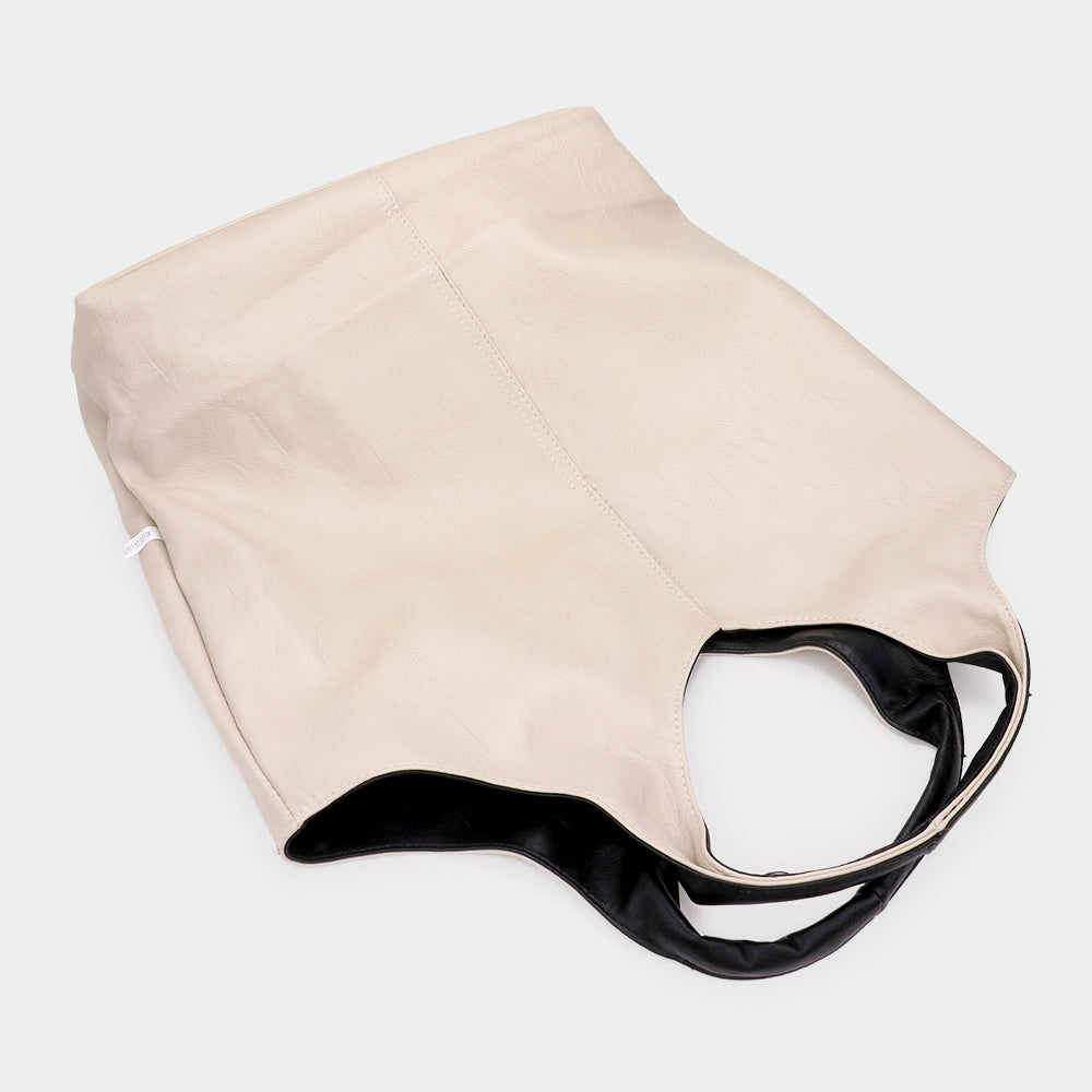 Reversible Metallic Tote and Pouch