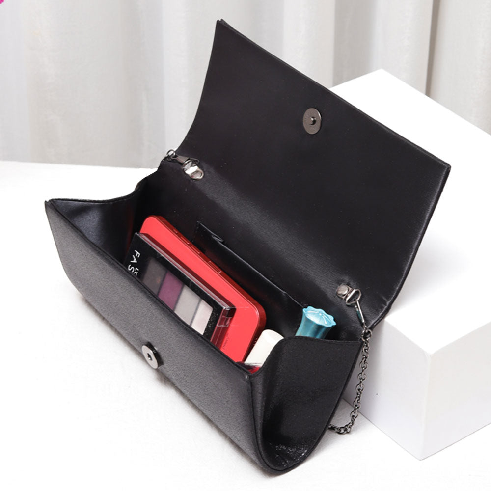 Bling Solid Evening Clutch / Crossbody