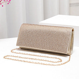 Bling Solid Evening Clutch / Crossbody