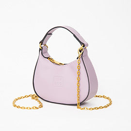 Faux Leather Mini Hobo Crossbody