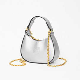 Faux Leather Mini Hobo Crossbody