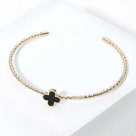 Enamel Clover Cuff