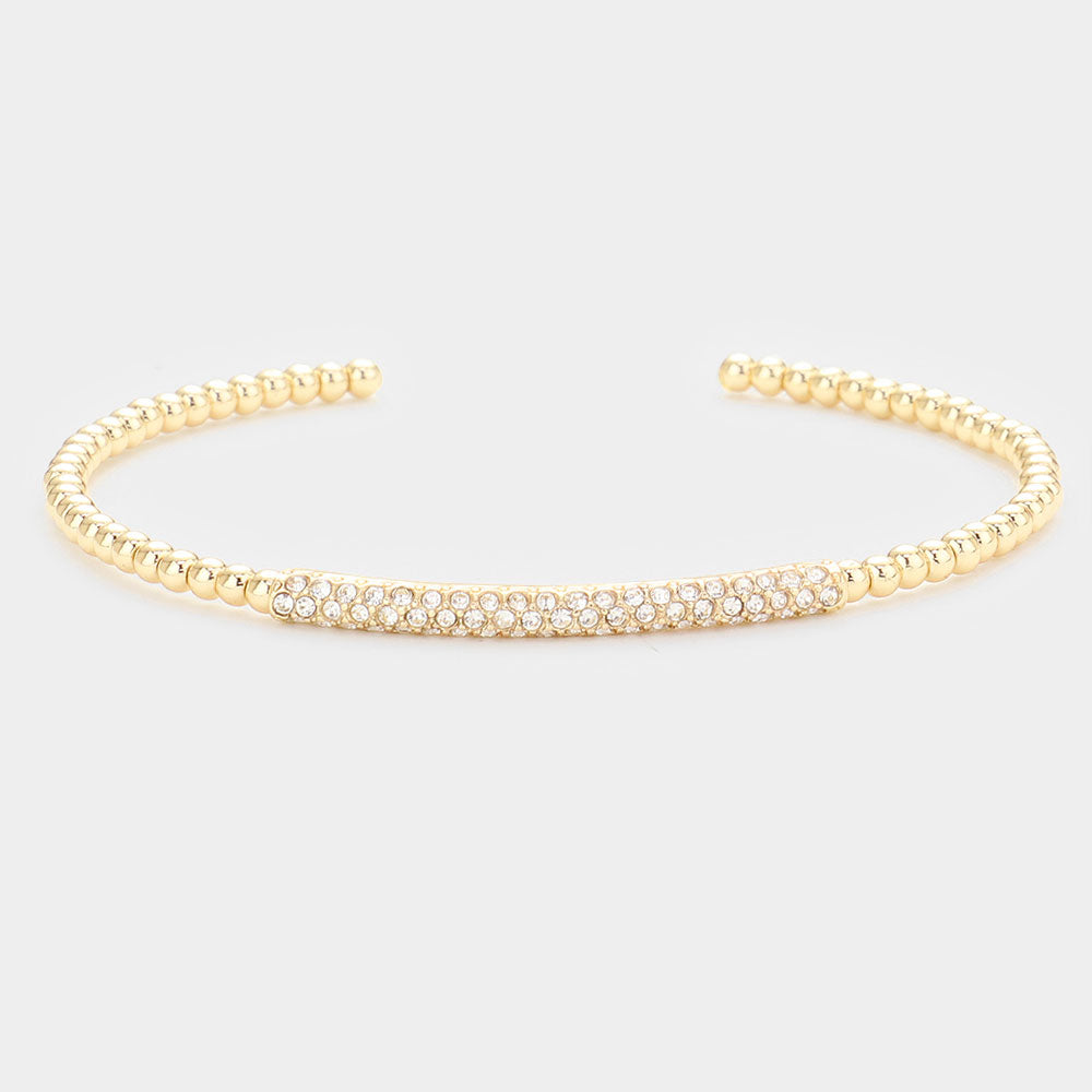 Stone Embellished Cuff