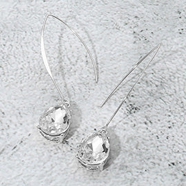 Teardrop Long Drop Earrings