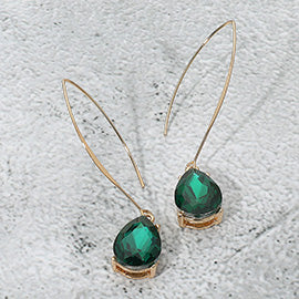 Teardrop Long Drop Earrings