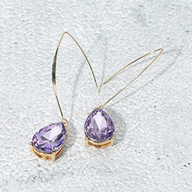 Teardrop Long Drop Earrings