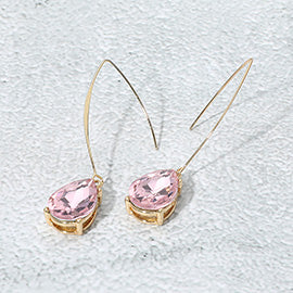 Teardrop Long Drop Earrings