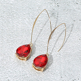 Teardrop Long Drop Earrings