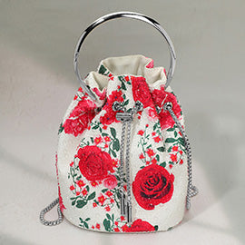 Bling Studded Pattern Bucket Bag / Handbag / Crossbody