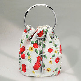 Bling Studded Pattern Bucket Bag / Handbag / Crossbody