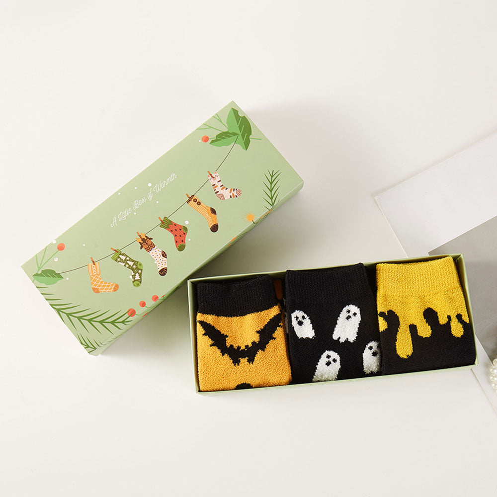 3Pairs - Halloween Cozy Socks Set