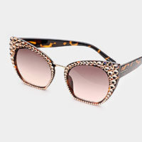 Crystal Embellished Sunglasses