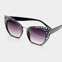 Crystal Embellished Sunglasses