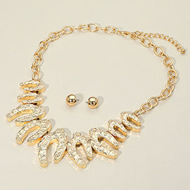 Abstract Beaded Necklace Set