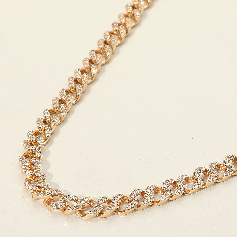 Paved Cuban Chain Necklace