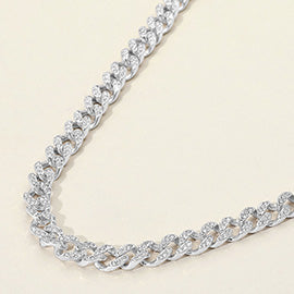 Paved Cuban Chain Necklace