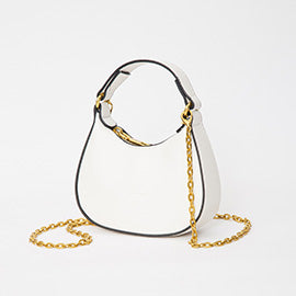 Faux Leather Mini Hobo Crossbody