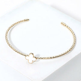 Enamel Clover Cuff