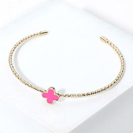 Enamel Clover Cuff