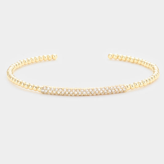 Stone Embellished Cuff