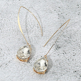 Teardrop Long Drop Earrings