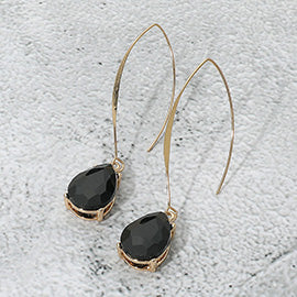 Teardrop Long Drop Earrings