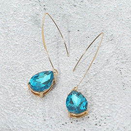 Teardrop Long Drop Earrings