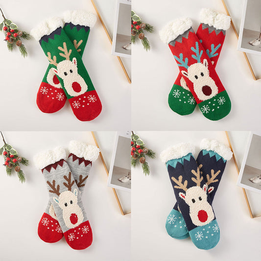 6Pairs - Christmas Non-Slip Cozy Socks Set