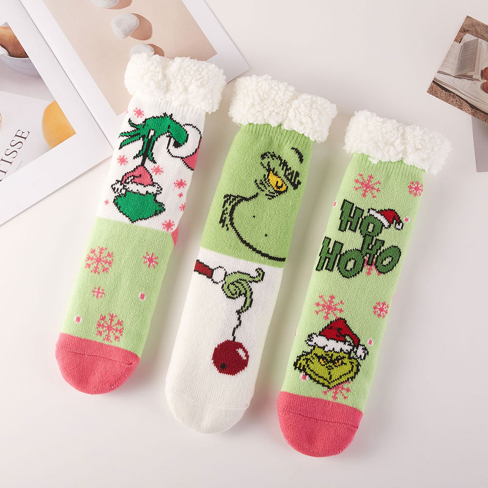 6Pairs - Christmas Non-Slip Cozy Socks Set