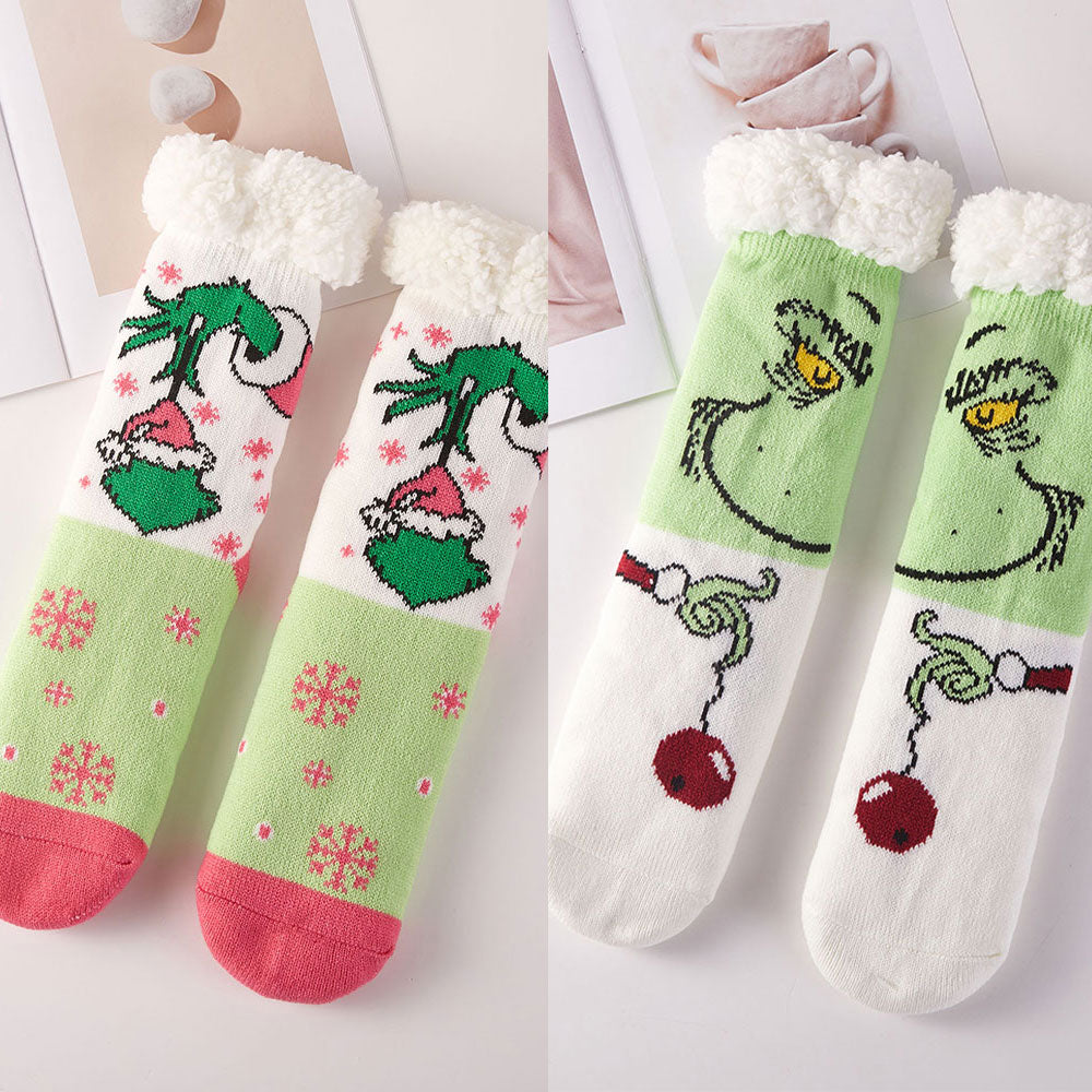 6Pairs - Christmas Non-Slip Cozy Socks Set
