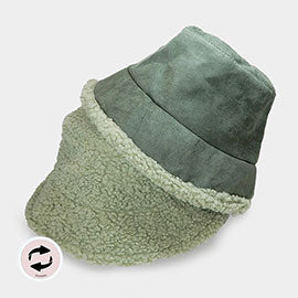 Reversible Fur Sherpa Bucket Hat