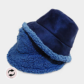 Reversible Fur Sherpa Bucket Hat