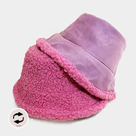 Reversible Fur Sherpa Bucket Hat