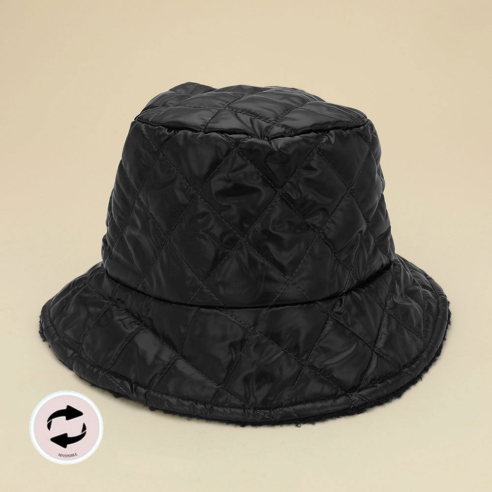 Quilted Winter Bucket Hat