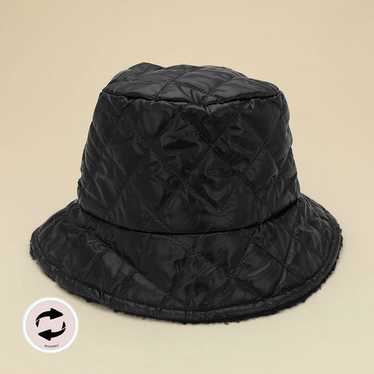 Quilted Winter Bucket Hat