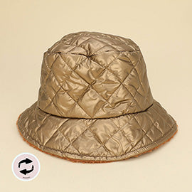 Quilted Winter Bucket Hat
