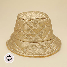 Quilted Winter Bucket Hat