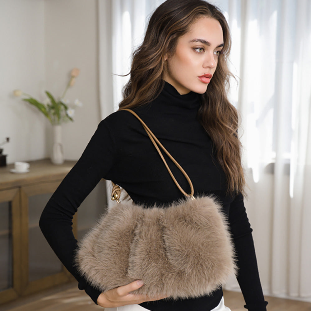 Soft Plush Fur Shoulder Bag